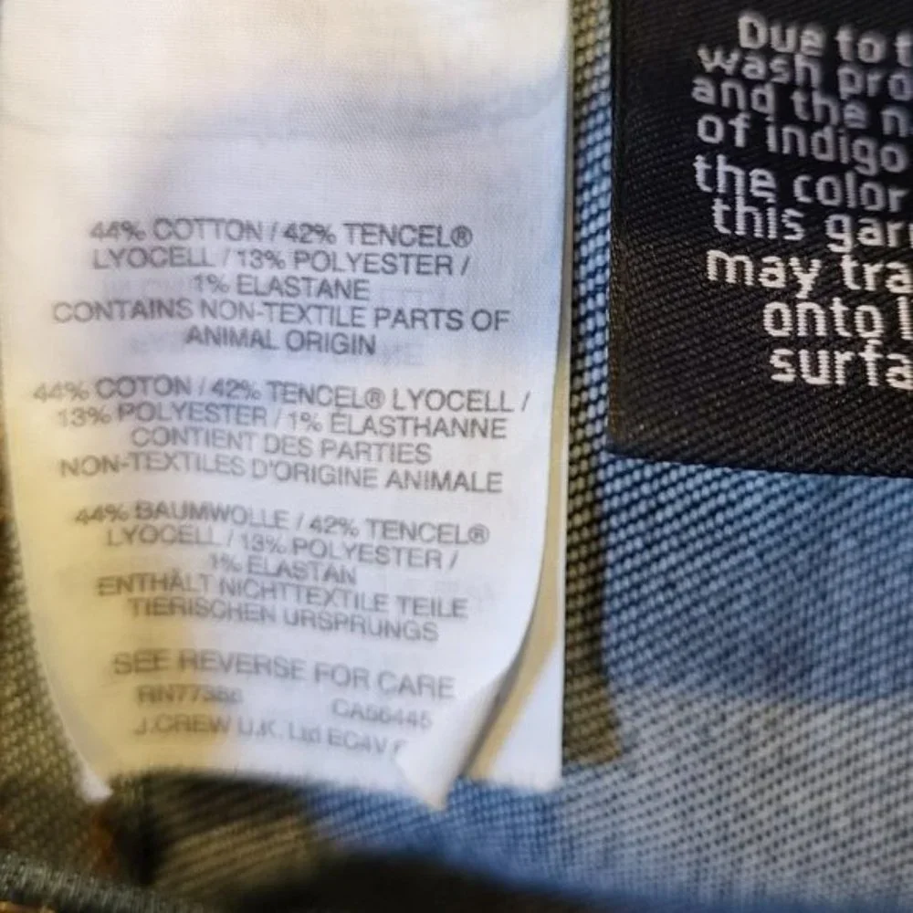 Madewell 9" inch High Rise Skinny Dark Blue Denim Jeans, Size 24, GUC - Picture 7 of 9